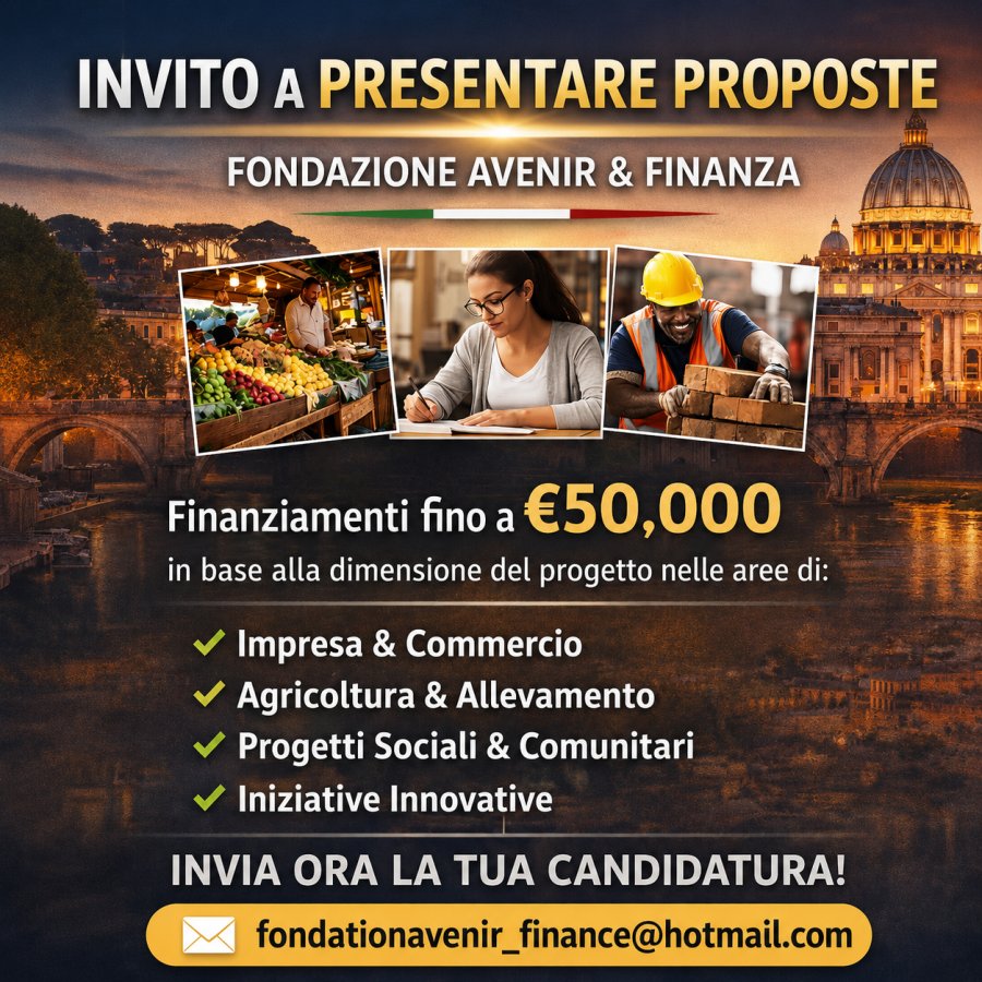 Ottieni un finanziamento fino a 50.000,00 euro.